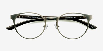 Matte Silver/Wood Outline -  Classiques Bois mixte Lunettes de vue