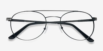 Gunmetal Alibi -  Vintage Métal Lunettes de vue