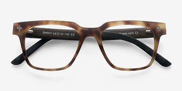 Brown/Tortoise Oxford -  Mode Bois mixte Lunettes de vue