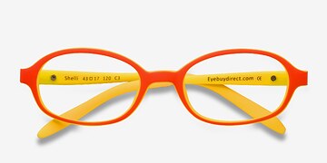Orange/Yellow Shelli -  Coloré Plastique Lunettes de vue