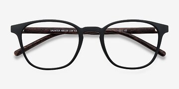 Matte Black Saunter -  Légèreté Plastique Lunettes de vue