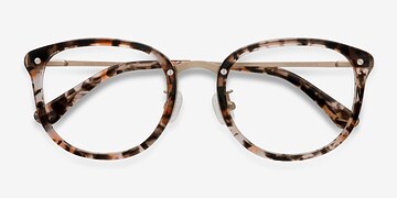 Brown Floral Sakura -  Métal Lunettes de vue
