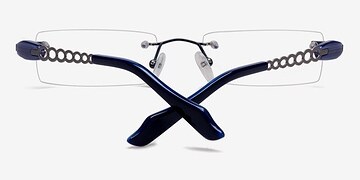 Bleu Halle -  Métal Lunettes de soleil