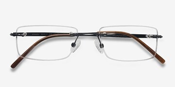 Noir Wheeler -  Légèreté Titanium Lunettes de vue