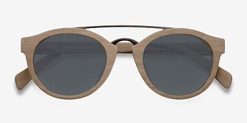 Light Brown Enzo -  Acetate, Metal Lunettes de soleil