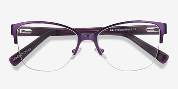Violet Feline -  Vintage Acetate, Metal Lunettes de vue