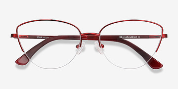 Burgundy Star -  Vintage Métal Lunettes de vue