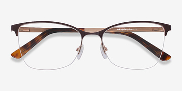 Burgundy Kira -  Vintage Métal Lunettes de vue