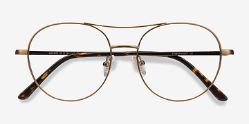 Brun Cassini -  Vintage Métal Lunettes de vue