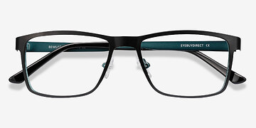Noir Bemuse -  Métal Lunettes de vue