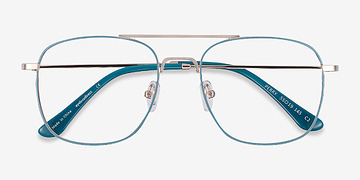 Teal & Gold Perry -  Vintage Métal Lunettes de vue