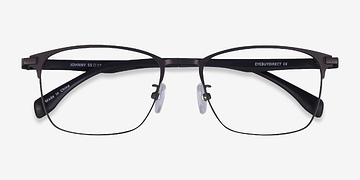 Matte Gunmetal Black Johnny -  Plastique Lunettes de vue