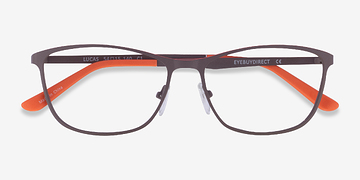 Matte Coffee Orange Lucas -  Métal Lunettes de vue