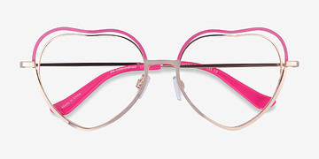 Pink Shiny Gold Philomena -  Métal Lunettes de vue