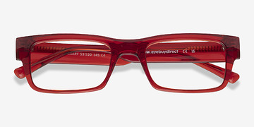 Rouge Visionary -  Plastique Lunettes de vue