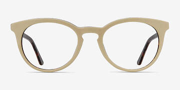 White Floral Griffin -  Vintage Acétate Lunettes de vue