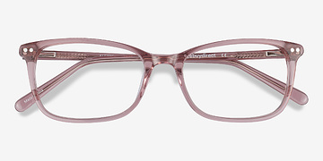 Clear Pink Alette -  Mode Acétate Lunettes de vue