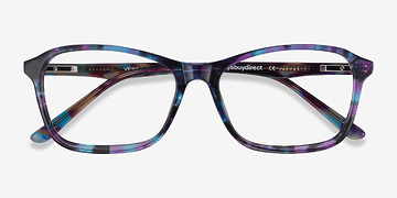 Purple Floral Versa -  Coloré Acétate Lunettes de vue