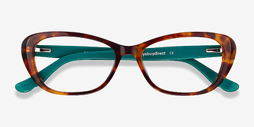 Tortoise & Teal Selina -  Mode Acétate Lunettes de vue
