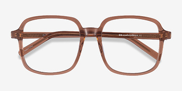 Clear Brown Gaston -  Vintage Acétate Lunettes de vue