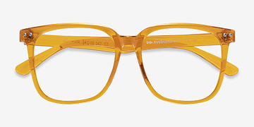 Clear Orange Freedom -  Coloré Plastique Lunettes de vue