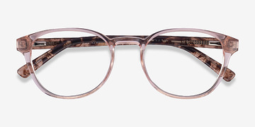 Clear Pink Floral Cool -  Plastique Lunettes de vue