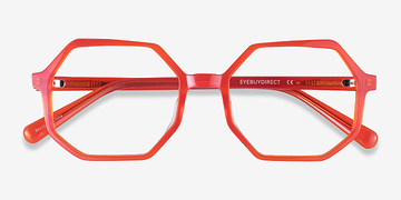 Iridescent Red Glister -  Acétate Lunettes de vue