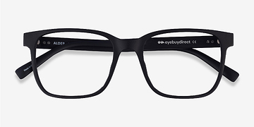 Matte Black Alder -  Plastique Lunettes de vue
