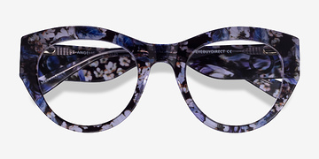 Purple Floral Angelica -  Acétate Lunettes de vue