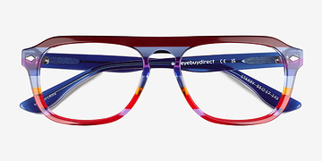 Blue Red Rainbow  Starry -  Acétate Lunettes de vue
