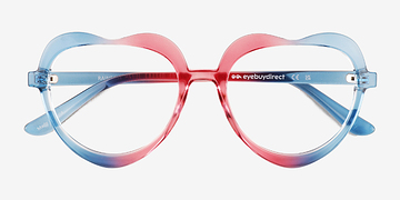 Blue Pink Rainbow Heart -  Plastique Lunettes de vue