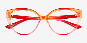 Orange Pink Pride On -  Plastique Lunettes de vue