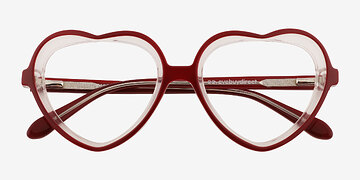 Rouge Sweetheart -  Acétate Lunettes de vue