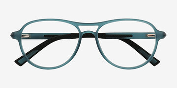 Matte Crystal Teal Hud -  Plastique Lunettes de vue