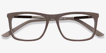 Brun Instance -  Légèreté Acetate, Metal Lunettes de vue