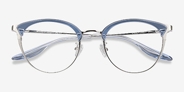 Blue Silver Bouquet -  Acetate, Metal Lunettes de vue