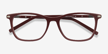 Burgundy Field -  Coloré Acetate, Metal Lunettes de vue