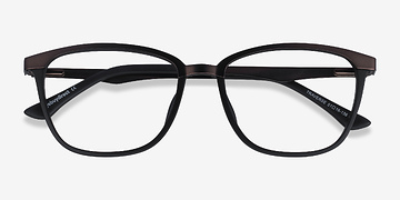Gunmetal Black Traverse -  Légèreté Acetate, Metal Lunettes de vue