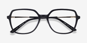 Noir Lenny -  Vintage Acetate, Metal Lunettes de vue
