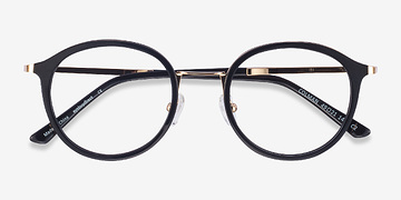 Noir Colman -  Acetate, Metal Lunettes de vue