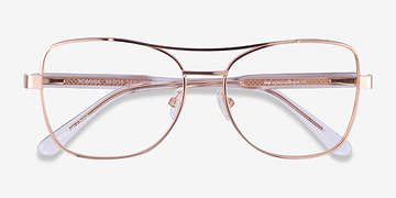 Or rose Romina -  Métal Lunettes de vue