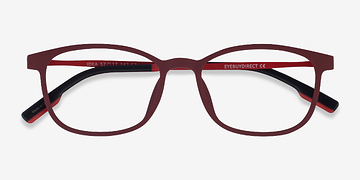 Matte Red Idea -  Plastique Lunettes de vue