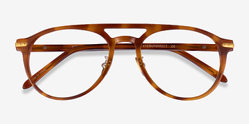 Brown Tortoise Gold Aston -  Métal Lunettes de vue