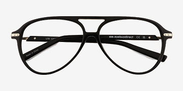 Noir Uni -  Métal Lunettes de vue