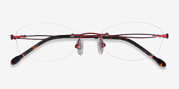 Burgundy Create -  Légèreté Métal Lunettes de vue
