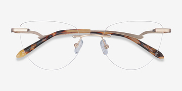Matte Gold Harmony -  Légèreté Métal Lunettes de vue