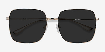 Doré Bora Bora -  Vintage Métal Lunettes de soleil