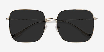 Doré Voyager -  Vintage Métal Lunettes de soleil