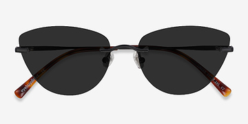 Noir Linger -  Métal Lunettes de soleil