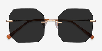 Doré Elmira -  Métal Lunettes de soleil